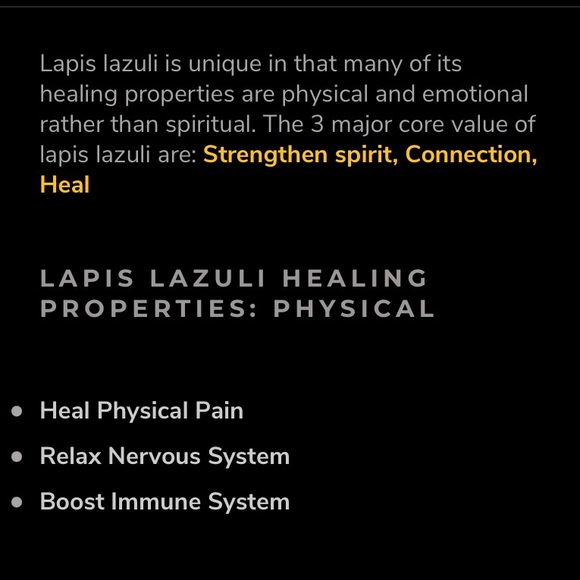 BOGO 🎃Natural Lapiz Heart-Shaped Pendant/ Charm - Picture 9 of 13